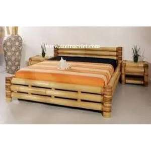 Marco de cama de bambú Natural de alta calidad para dormitorio, diseño moderno, soporte fuerte, muebles multifuncionales de la fábrica de Vietnam - Product Image 2