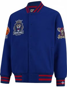 เสื้อแจ็กเก็ตทีมกีฬาแจ็คเก็ตบอมเบอร์เสื้อโค้ทสไตล์สตรีทแวร์สำหรับผู้ชายสไตล์นักกีฬา - Product Image 1