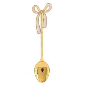 Ensemble de cuillères en cuivre élégant, plaqué or, manche long, passe au lave-vaisselle, écologique, cadeau de mariage, cadeau d'entreprise, vente en gros - Product Image 3