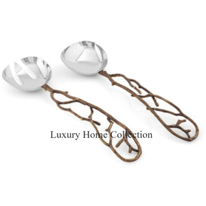 Juego de cubiertos de mesa con mango de diseño de ágata, Color dorado, acero inoxidable, pulido brillante, aspecto atractivo, cubiertos, accesorios de cocina - Product Image 5