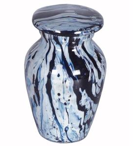 Urne funéraire en laiton moderne, modèle récent, fabriquée à la main, revêtement protecteur, finition polie, écologique, vase de table, décoration d'intérieur - Product Image 2