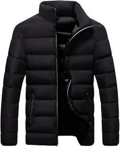 MOOVA TEXTILOES 2025 Veste matelassée légère pour homme de qualité supérieure avec col montant et fermeture éclair Veste d'hiver en duvet matelassée coupe-vent - Product Image 5