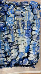 2025ลดกระหน่ำเกรด AAA เครื่องประดับคริสตัลที่ไม่ซ้ำกันหลวมต่างหู lapis Lazuli Cabochon จับคู่สร้อยคอคู่ - Product Image 4