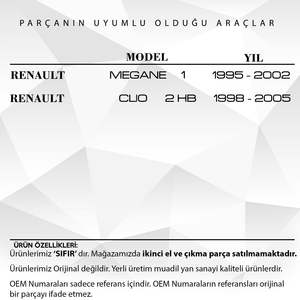 Poignée d'ouverture intérieure de porte droite pour Renault Mégane 1, Clio 2 - Product Image 2