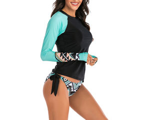 2025 Custom Printed Breathable Women's Rash Guard Factory Designed Clothing Sublimation Printed <b>Ladies</b> Rash Guard for Sport - Product Image 4