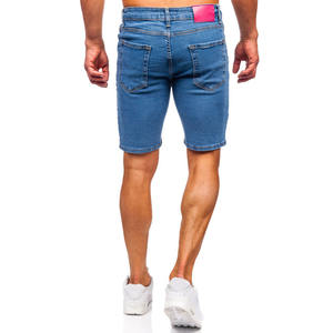 Custom Summer Oversized Acid Wash Crystal Denim <b>Shorts</b> <b>Jeans</b> Streetwear Rhinestone Baggy Jorts <b>For</b> <b>Men</b> - Product Image 4