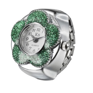 Fengyi all'ingrosso gioielli in lega di moda Vintage semplice classico interessante fiore bello per bambini ragazze orologio ad anello per le donne - Product Image 2