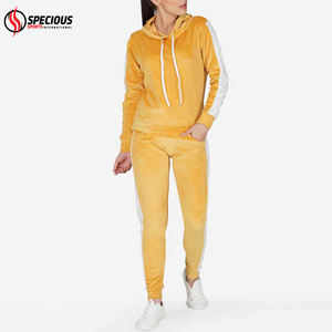 Nouvel Arrivage Ensemble de Survêtement Décontracté à Capuche pour Femme, Style Streetwear, avec Logo Personnalisé Imprimé, Coupe Ample, Respirant, Séchage Rapide, 100% Uni - Product Image 4