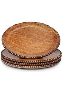 Assiette et plat en bois - Product Image 3