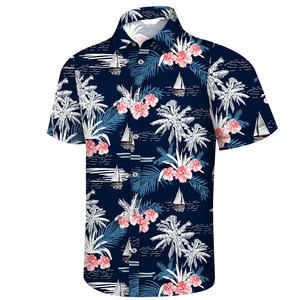 เสื้อฮาวายแขนสั้นผู้ชายเสื้อพิมพ์ลายลำลองสำหรับแฟชั่นฤดูร้อนและวันหยุด - Product Image 6