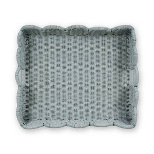 Nouveau plateau de service festonné pour la décoration de la maison fabriqué au Vietnam, plateau de service décoratif pour la fête ou le restaurant - Product Image 3