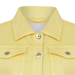 แจ็กเก็ตผ้ายีนส์สำหรับผู้หญิงเสื้อโค้ทแฟชั่นผ้าคอตตอนสีสดใสสำหรับฤดูร้อนสินค้าใหม่ล่าสุด - Product Image 3