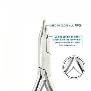 Kit d'outils professionnel en acier inoxydable pour extensions de cheveux avec jeu de pinces pour l'installation et le retrait des extensions de cheveux par Magma Beauty - Product Image 3