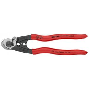 Coupe-câbles à tête forgée Knipex avec poignées polies et revêtement plastique - Pince à sertir les fils - Product Image 1