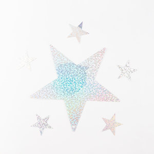 เลื่อมรูปร่างพิเศษหลุมด้านข้างสีโฮโลแกรม - Product Image 1