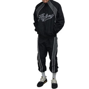 Venta al por mayor de ropa de calle personalizada de alta calidad para hombre chándal cortavientos transpirable de nailon adultos Jogging bordado Diseño Maternidad - Product Image 4