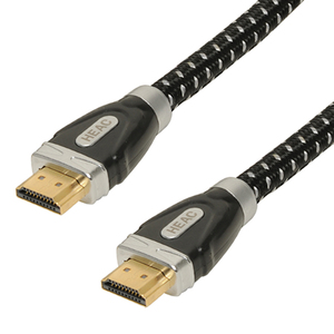 Cavo HDMI ad Alta Velocità con Ethernet, Giacca in Cotone Nera 5 m - Product Image 1