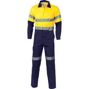 Traje de algodón y poliéster 100%, ropa de trabajo, bata reflectante de seguridad industrial, mono resistente al fuego, impermeable - Product Image 4