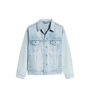 Veste en jean à poches multiples pour hommes Vestes en jean de base solides pour hommes à vendre Personnalisation Design propre - Product Image 5