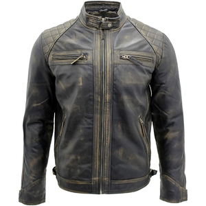 Chaqueta de cuero de vaca personalizada 2025 para hombre, tela resistente al agua, ropa para exteriores, temporada de invierno, la mejor calidad, nueva condición a la venta - Product Image 1