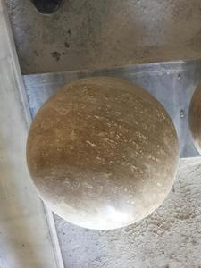 2025 boules décoratives en travertin de Style turc moderne fontaine d'eau à boule flottante en marbre Durable pour jardin extérieur fabriqué en turquie - Product Image 6