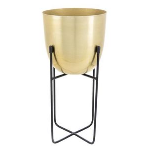 Maceta de Metal de pie galvanizada profunda superventas, bandeja de cobre, jardín al aire libre, diseño de decoración de suelo de flores vivas - Product Image 6