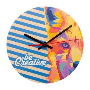 Horloge murale en bois durable artisanale pour la merchandising - Product Image 1