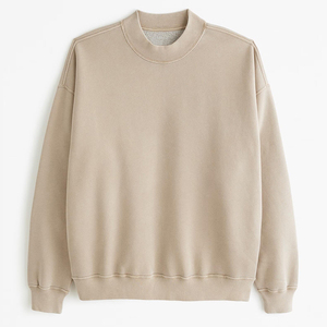 สเวตเตอร์คอลูกเรือสำหรับผู้ชายสเวตเชิ้ตผ้าคอตตอนฟลีซปรับขนาดได้ตามต้องการ - Product Image 3