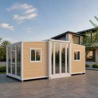 Maison conteneur extensible de 10 pieds, préfabriquée, modulaire, pliable et portable, pour bureau de chantier et habitation