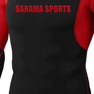 Fournisseurs de chemises de course à compression pour hommes, coupe ajustée, manches longues, chemise de compression de sport unie pour hommes, rashguard OEM - Product Image 4