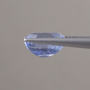 Saphir bleu créé en laboratoire en vrac |   Coupe ovale 10x8mm |   Saphir véritable certifié, poli, léger, 4,62 carats, 6 mm, fin - Product Image 2