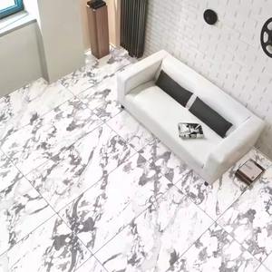 Wolto กระเบื้องเซรามิคลายหินอ่อนสีเทาขนาด60x120ซม. สำหรับพื้นและผนังพื้นผิวมันวาวสูง - Product Image 1