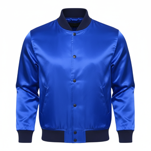 Blouson Bomber Homme Hiver Long en Toile à Col Montant et Capuche, Lettres Personnalisées en Chenille, Coupe-Vent Doublé Polaire, Style Streetwear - Product Image 1