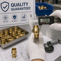Servicio de Mecanizado CNC de Precisión de 5 Ejes para Piezas Metálicas Personalizadas de Latón para Dispositivos de Válvulas Electrónicas Médicas, Componentes de Latón