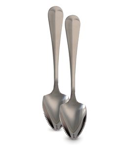 Offre spéciale Cuillère à effiler en acier inoxydable Cuillère à pamplemousse à bord dentelé pointu Couverts Fournisseur en gros - Product Image 1