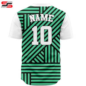 Uniforme de béisbol de camisa de béisbol con diseño de bordado clásico personalizado para la moda en tarifa barata al por mayor - Product Image 4