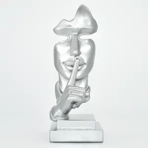 Sculpture d'art d'aigle en métal artisanal de qualité supérieure, alimentée par USB, décoration de salon moderne, formes abstraites, Zahid Exports - Product Image 1