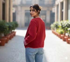 Chaqueta Reversible Acolchada de Terciopelo para Mujer con Forro de Algodón, Ecológica y Transpirable, Diseño Otoño/Invierno - Product Image 2