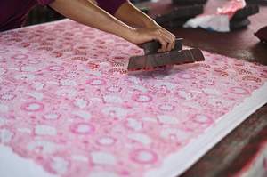 Hand Blockprinted Cotton <b>Sarong</b> Beach Wrap Skirt Pareo Shawl Scarf Floral Cotton Voile Summer Wear - Product Image 2