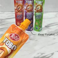 Concentré de boisson en gelée HALAL de qualité supérieure à faible teneur en glucides, fruits aromatisés à la pomme, raisin, mangue, fraise, boîte de sachets emballés Malaisie