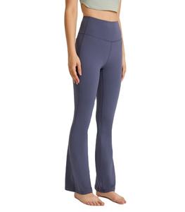 Women High Quality <b>Flare</b> Yoga Boot Cut <b>Leggings</b> Breathable Thick Knee-Length with High Waist Pocket - Product Image 4