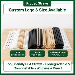 JIAHUI Boba Straw Wrapping Straw Roll for Milk Pearl Tea Beverag Boba Straw Vaissell Jetabl Pla Strohhalm - Product Image 5
