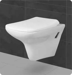 Último modelo de tanque oculto, Color blanco y baño colorido, inodoro colgado en la pared de cerámica, inodoro de entrega de pared de cerámica - Product Image 5