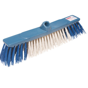 ไม้กวาดพื้นสวนแบบหนาพิเศษ ขนาด 40 ซม. พร้อมหัวไม้เนื้ออ่อนและหัว PP สำหรับกวาดทำความสะอาดกลางแจ้งและลานบ้าน - Product Image 1