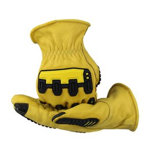 ถุงมือช่าง TPR ถุงมือ T-Safety ถุงมือหนังกันกระแทกสำหรับผู้ผลิตและส่งออกงานช่าง - Product Image 3