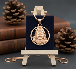 Collar de cadena de eslabones minimalista chapado en oro rodio DE PLATA 925 con colgante de Shiva labradorita uso diario para regalo Unisex Islam - Product Image 1