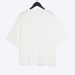 T-shirt personnalisé hommes impression de haute qualité 100% coton t-shirt logo personnalisé t-shirt personnalisé uni surdimensionné - Product Image 5