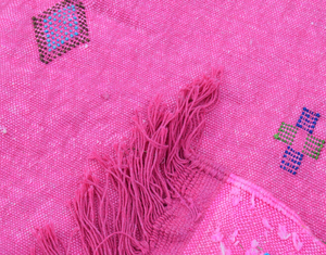 Bubblegum Pink marroquí Amazigh Sabra Cactus Alfombra Decoración para el hogar Alfombra copetuda a mano OEM - Product Image 6