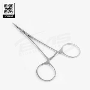 คีมห้ามเลือดแบบโค้ง Halsted ราคาโรงงาน ผลิตจากสแตนเลส เครื่องมือผ่าตัด คีมห้ามเลือดแบบใช้มือสำหรับหลอดเลือดแดง - Product Image 1