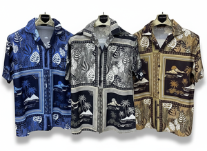 Chemise à manches courtes pour homme à motifs modernes – Coupe décontractée, tissu léger, design estival élégant pour un usage décontracté, tenue de vacances - Product Image 6